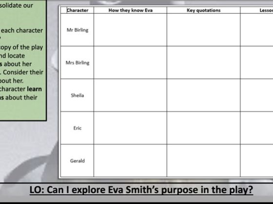 An Inspector Calls SOW