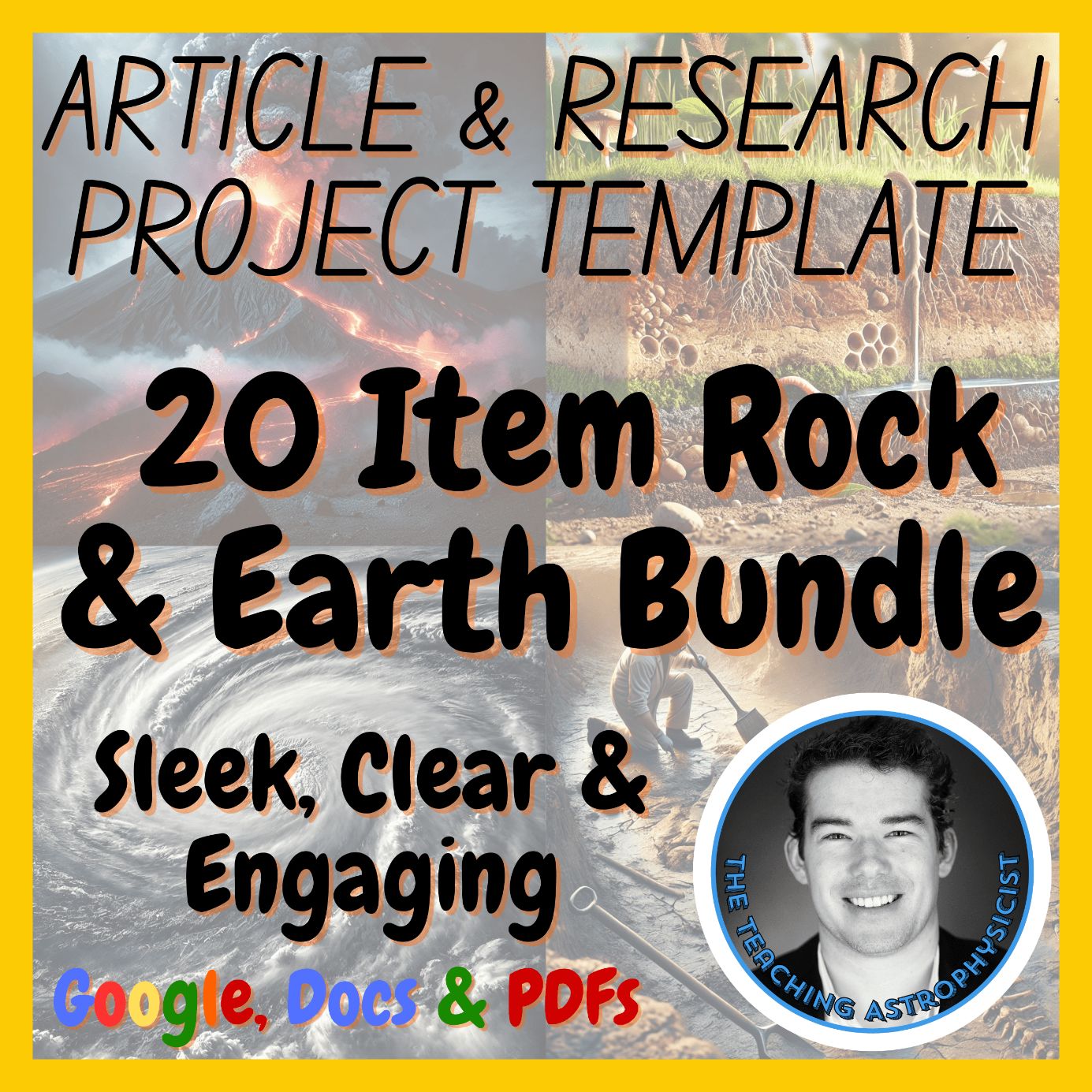 Rock & Earth | 10 Articles + 10 Research Project Templates Bundle | Digital
