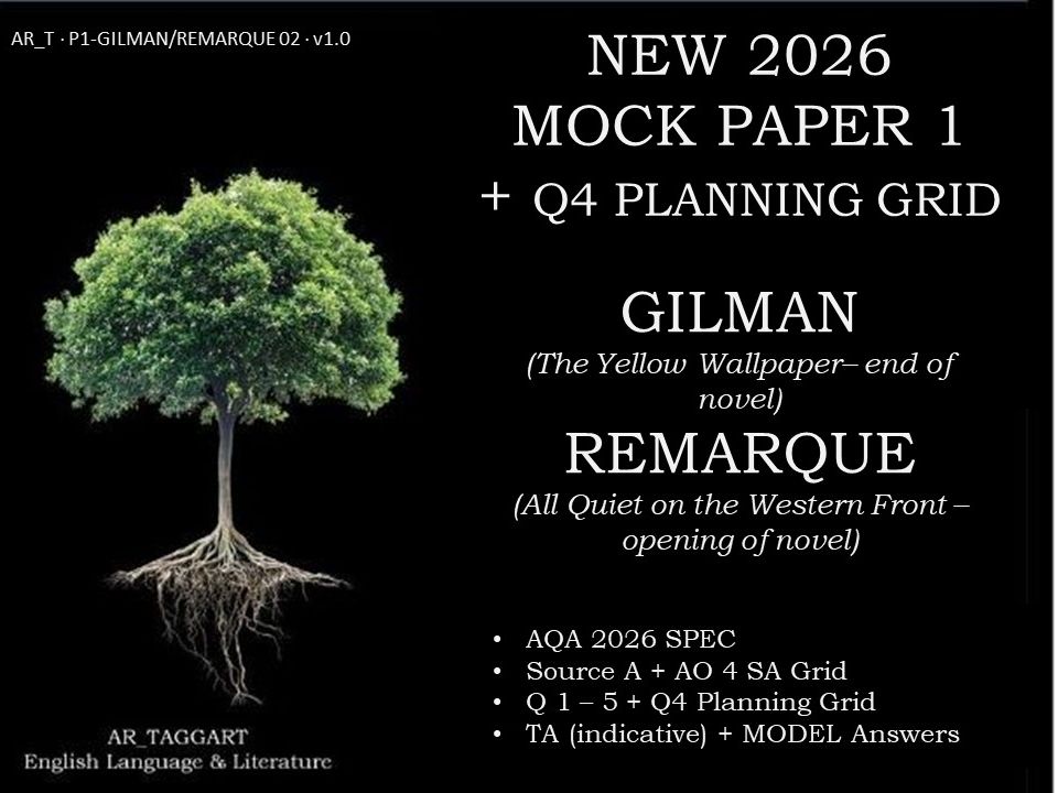 GILMAN & REMARQUE PAPER 1 | 2026 FULL MOCK | Q4 PLAN