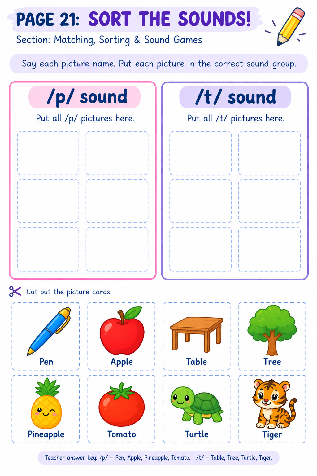 Support Circle S Worksheet.pdf Beginning Sounds & Initial Phonics Activity Book | EYFS / Pre-K ...