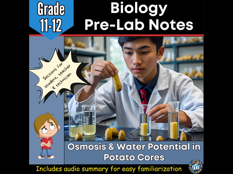 IB DP Biology Osmosis and Water Potential in Potato Cores Lab Notes 2026