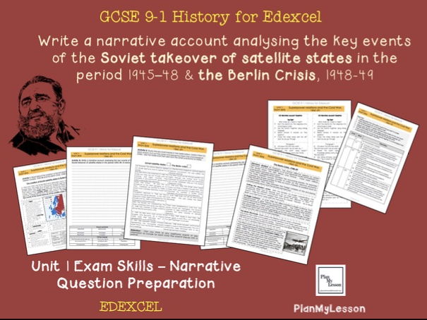 Edexcel  GCSE Superpower relations and the Cold War -  Unit 1 Narrative Question Exam Preparation