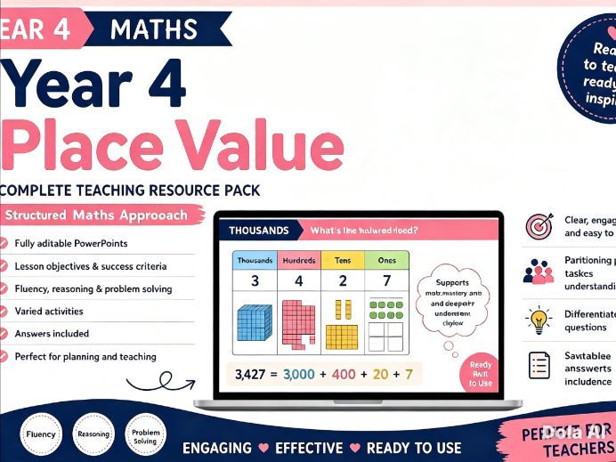 Year 4 Place Value — Complete Unit | Lessons & Worksheets