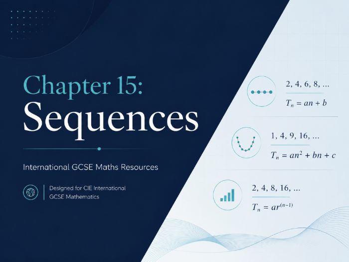15 - Sequences - CIE iGCSE Maths Resource Bundle