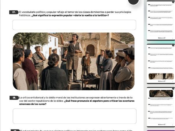 Title: AS/A Level Spanish Guided Reading Worksheet: Réquiem por un campesino español (Parte IV)
