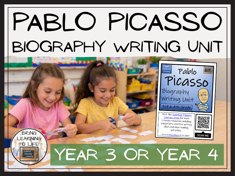 Pablo Picasso Biography Writing Unit | Year 3 or Year 4