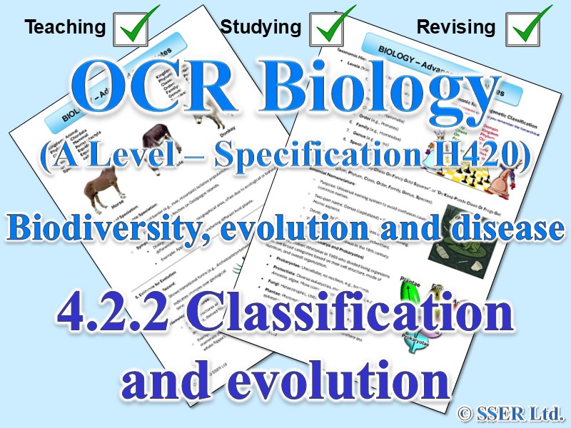 BIOA_OCR Topic Notes: 4.2.2 Classification and evolution