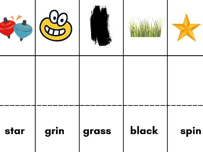 Phase 4 Phonics CCVC Words – Read & Match to Picture (2 Sheets)