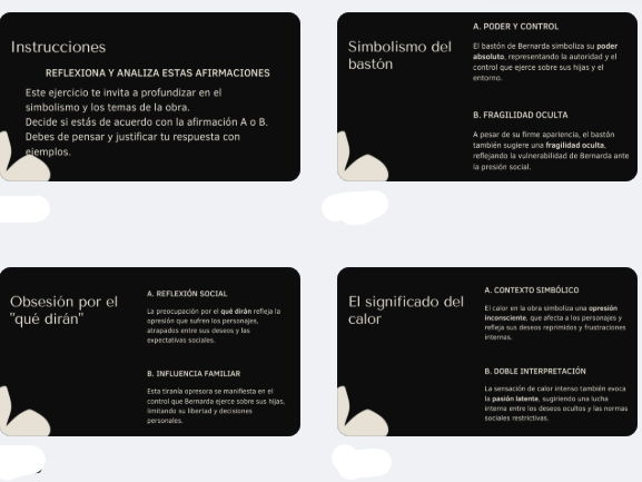 Casa de Bernarda Alba_Revision Quiz
