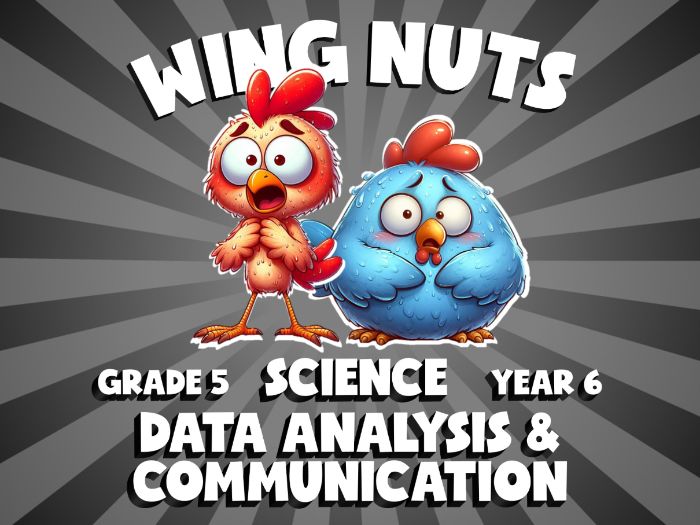 Data Analysis & Communication WING NUTS Science Game | No-Prep Year 6 Review Activity