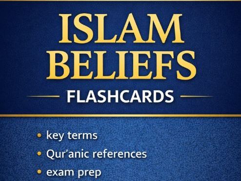 GCSE Religious Studies Islam Beliefs Flashcards | AQA 8062 Revision Resource