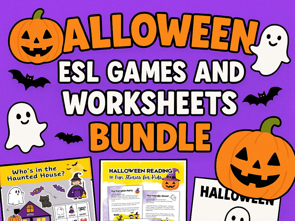 ESL Games and Worksheets BUNDLE | Speaking, Vocabulary, Reading Activities