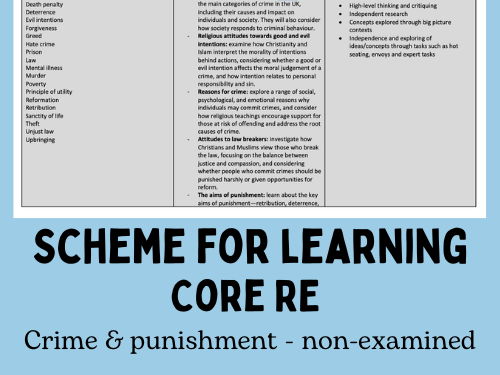 Crime and punishment scheme for learning