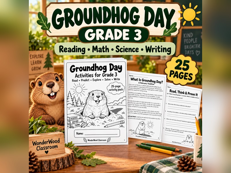 Groundhog Day Activities Grade 3