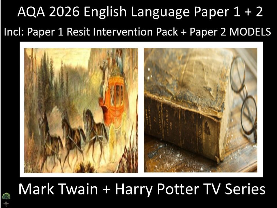 Two AQA 2026 English Language Paper 1 + 2 Mocks | Resit Intervention | Models
