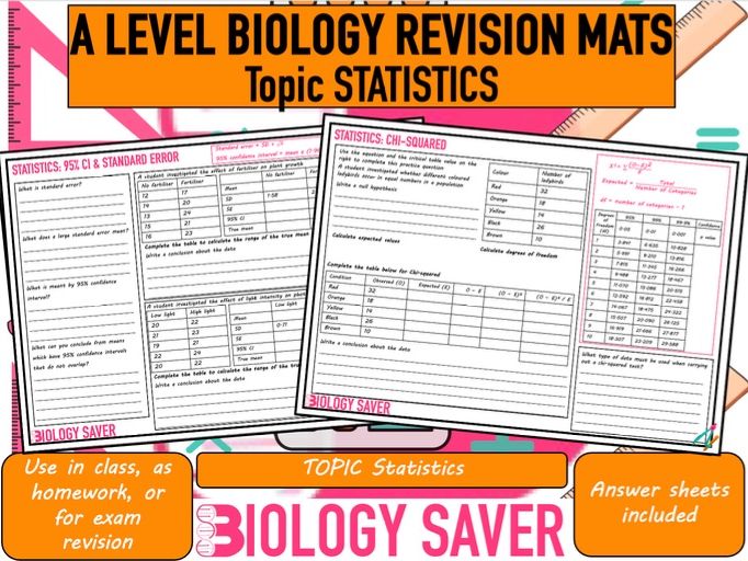 A Level Bio Revision Mats - Statistics