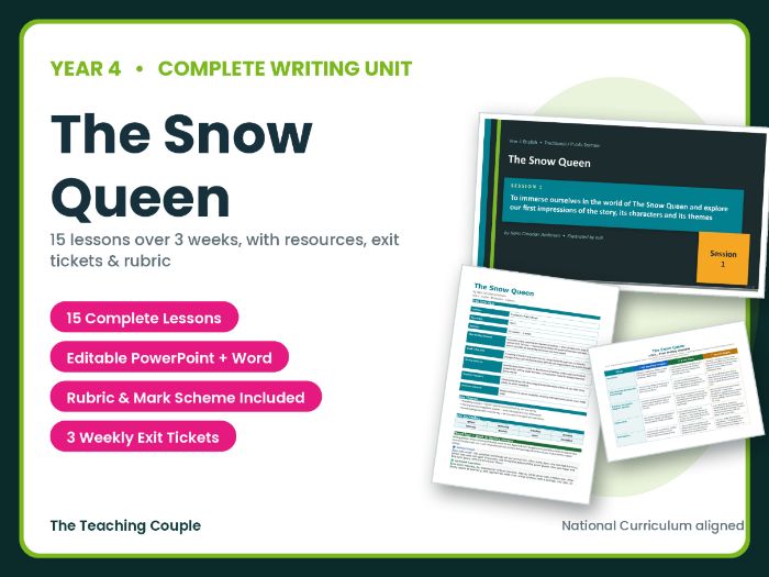 The Snow Queen | Year 4 English Unit | 15 Complete Lessons + Resources