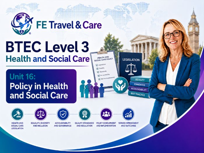 BTEC Level 3 Health and Social Care Unit 16 | Exemplar Student Assignment