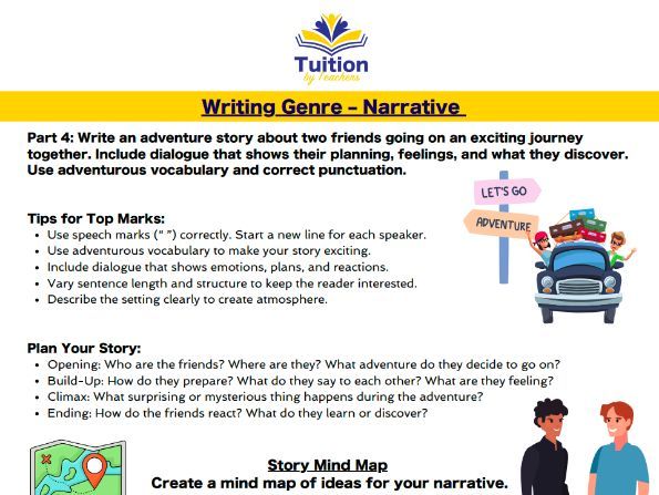 6. 11+ English - Creative Writing - Narrative, Spelling & Vocabulary
