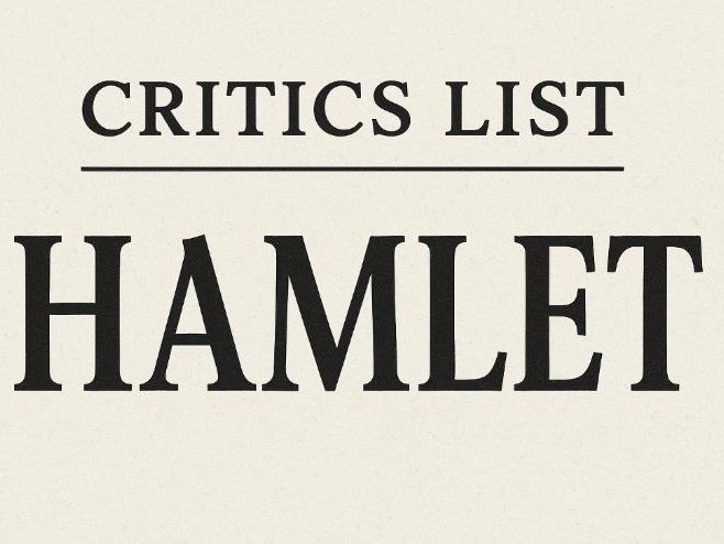 Hamlet critics sheet
