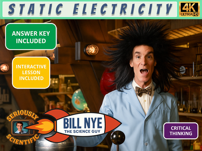 Bill Nye Static Electricity Worksheet & Answer Key | 4K Full Episode