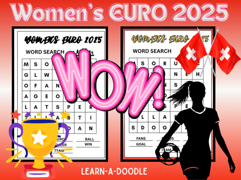 Kick Off the Fun in Switzerland! EURO 2025 Word Search for Kids