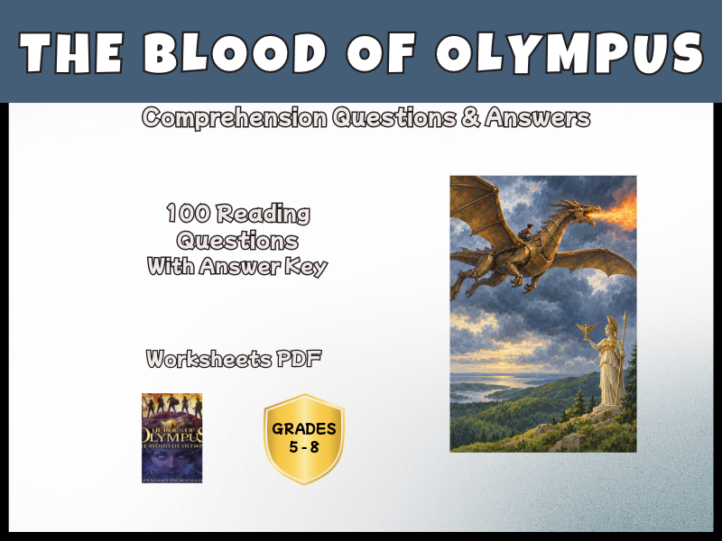 The Blood of Olympus | Heroes of Olympus | Reading Comprehension | Years 5–8 | KS2–KS3 | PDF