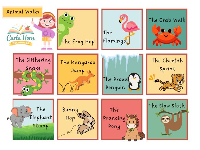 48 Gross Motor Flash Cards