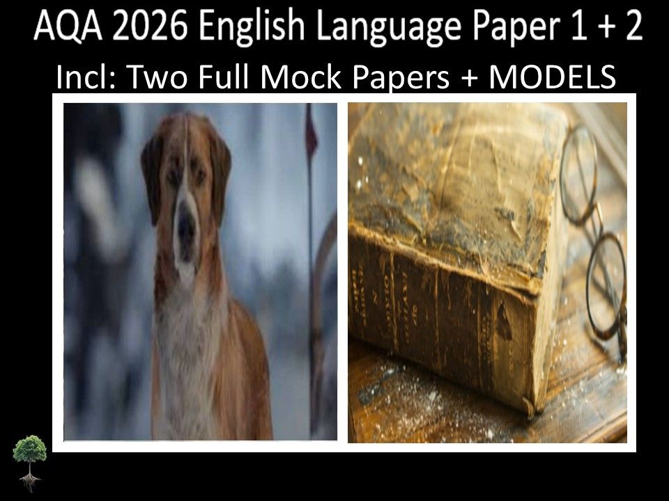 Two AQA 2026 English Language Paper 1 + 2 Mocks | MODELS