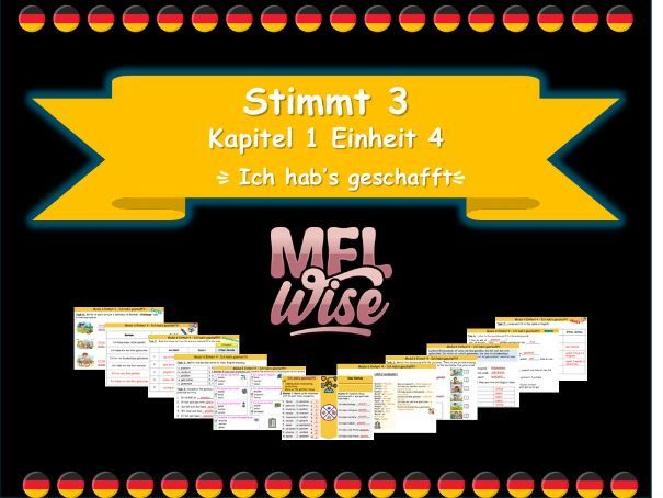 Stimmt 3 Kapitel 1 Einheit 4 - Ich hab's geschafft -