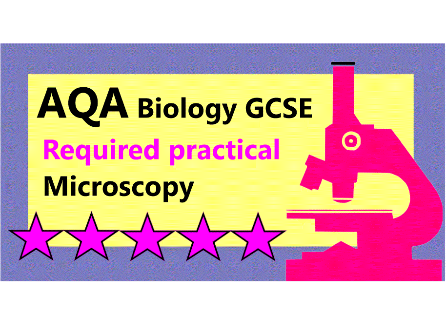 AQA Biology required practical microscopy Revision Teaching Resources