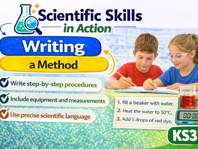Writing a Method (KS3 Science Skills): Investigate Like a Scientist