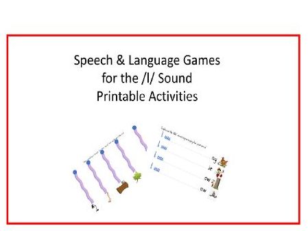 Speech and Language Sound L