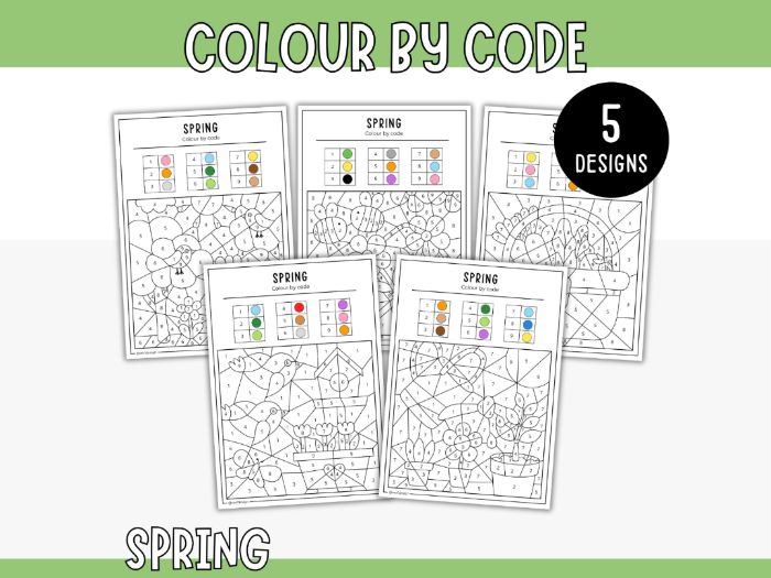 Colour by Code - Spring