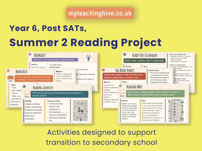 Year 6 Summer 2 Reading Project