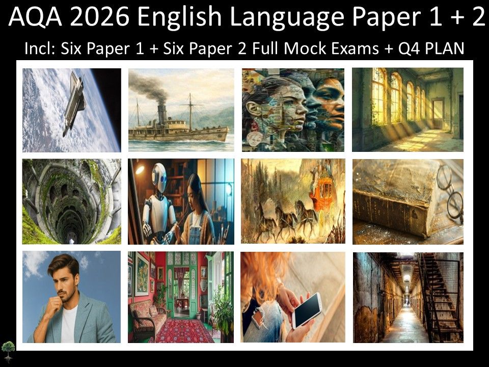 Twelve AQA 2026 GCSE English Language Paper 1 + 2 Mocks | Q4 Plan