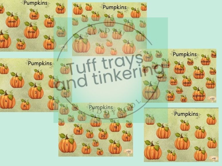 subitising maths early years autumn pumpkins enhanced provision reception