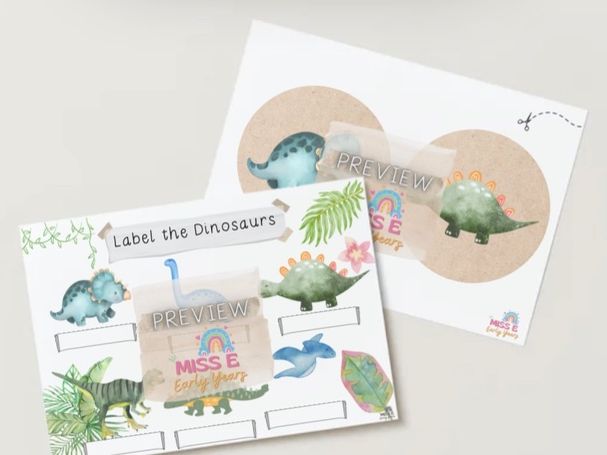 Label the Dinosaurs