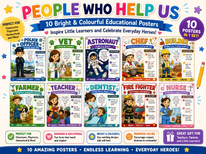 People Who Help Us Posters - Early Years & KS1