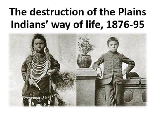 The destruction of the Plains Indians' way of life, 1876-95