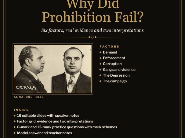 Why Did Prohibition Fail? | 1920s America Causes & Interpretations Lesson + Essay