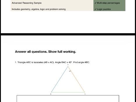 11+ Maths Practice Paper 6 (Advanced) – GL Exam Paper| Grammar School Prep