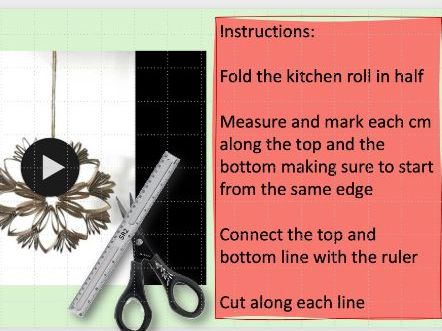 Christmas Star Wreath Craft Project - Primary End of term resource