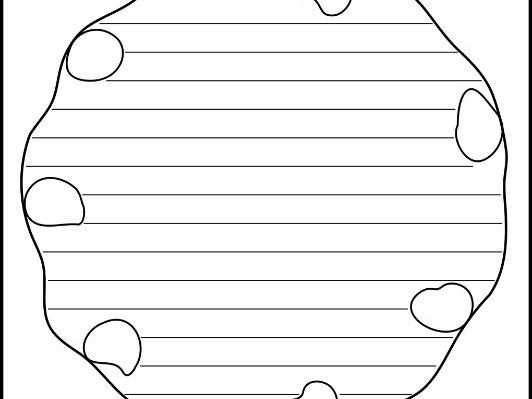 Cookie Lined and Blank Writing Paper Templates - Printable -