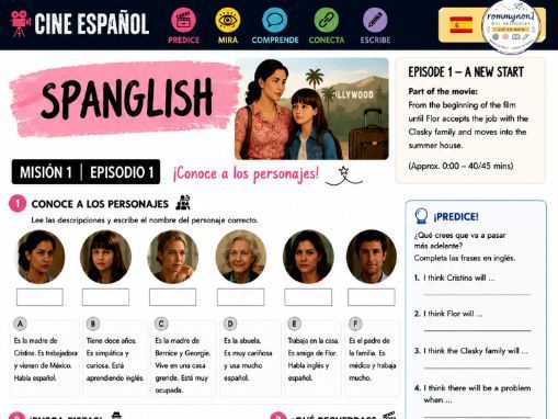 Spanglish Spanish Film Study | Year 8–9 | Pre-GCSE