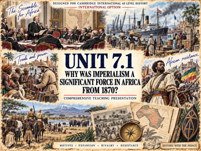 Why Was Imperialism a Significant Force in Africa from 1870? | Cambridge AS History 9489 | Unit 7.1