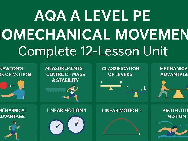 AQA A Level PE – Biomechanical Movement 12-Lesson Unit
