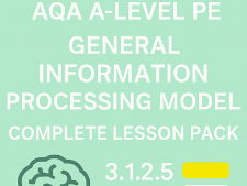 AQA A-Level PE | General Information Processing Model | Complete Lesson Pack | 3.1.2.5
