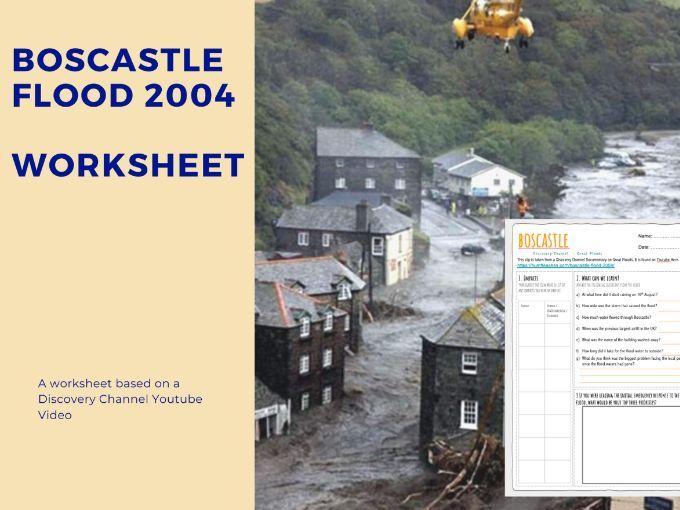 Boscastle Flood 2004 - Youtube Video Worksheet