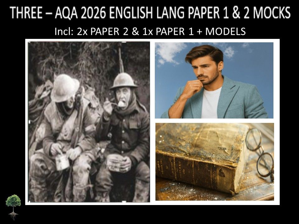 THREE - AQA PAPER 1 & 2 | 2026 FULL MOCKS | MODELS